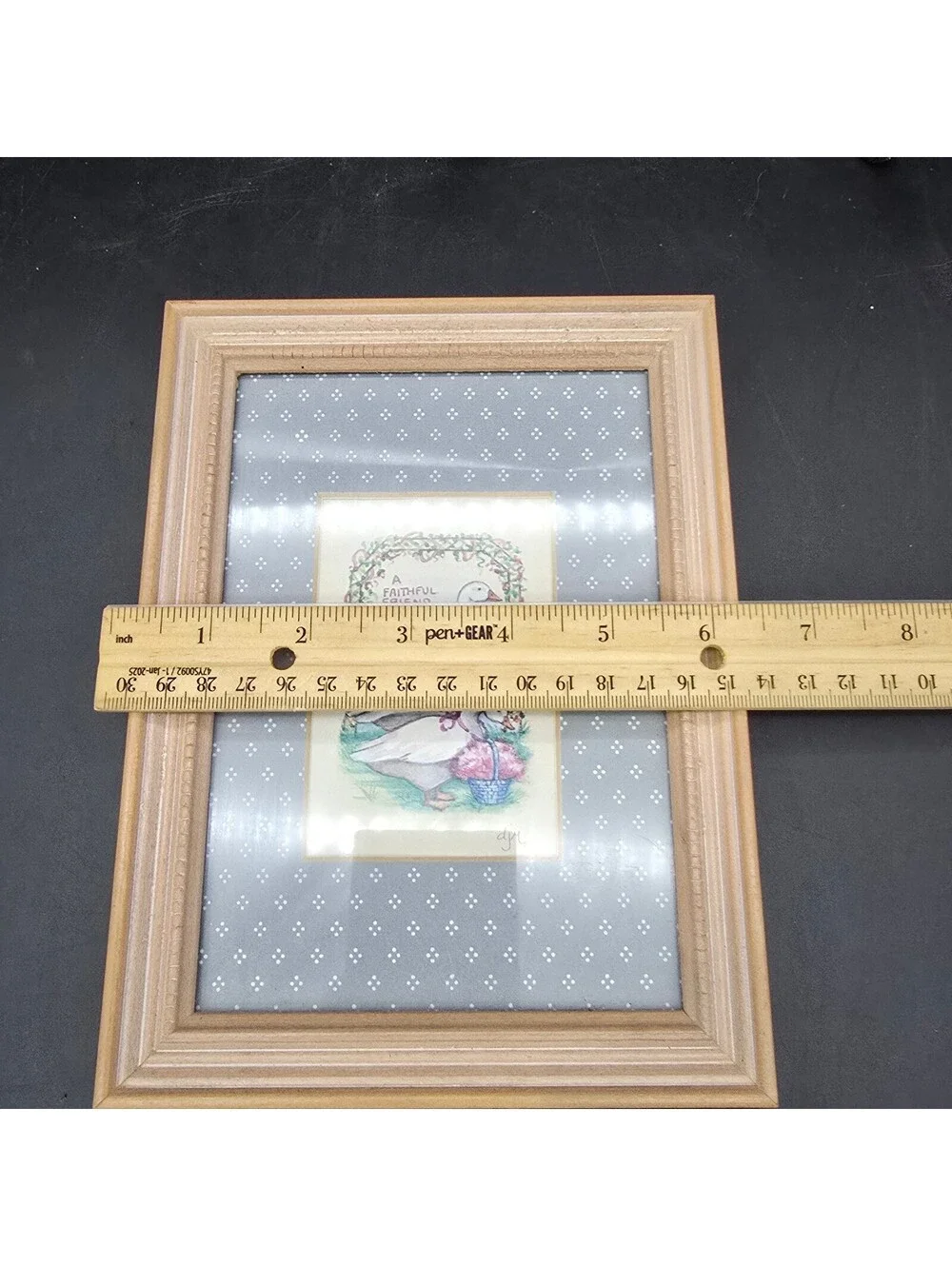 Vintage 1989 Figi Graphics Country Geese Framed Art Debra Jordan Meyer 8.5